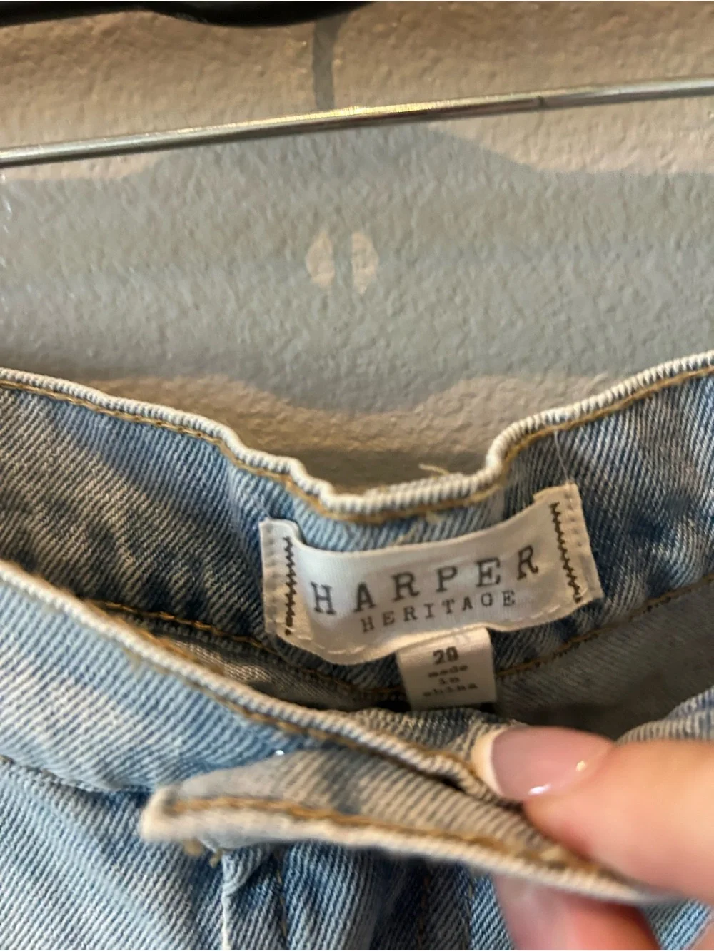Francesca's Collections Light Wash Denim Jean Shorts - Picture 3 of 5